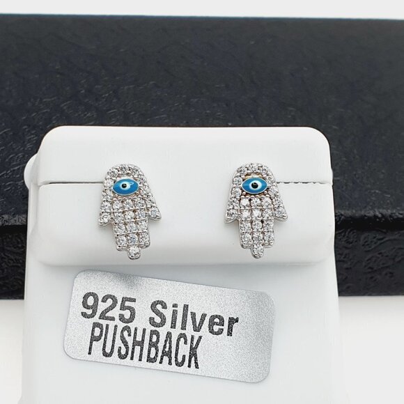 "925 sterling silver luxury CZ earrings for women/girls, Best for RJUS… - Picture 1 of 11